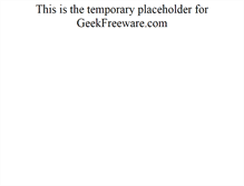 Tablet Screenshot of geekfreeware.com